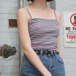 BRANDY MELVILLE MULTI COLOR STRIPED FAYE TANK